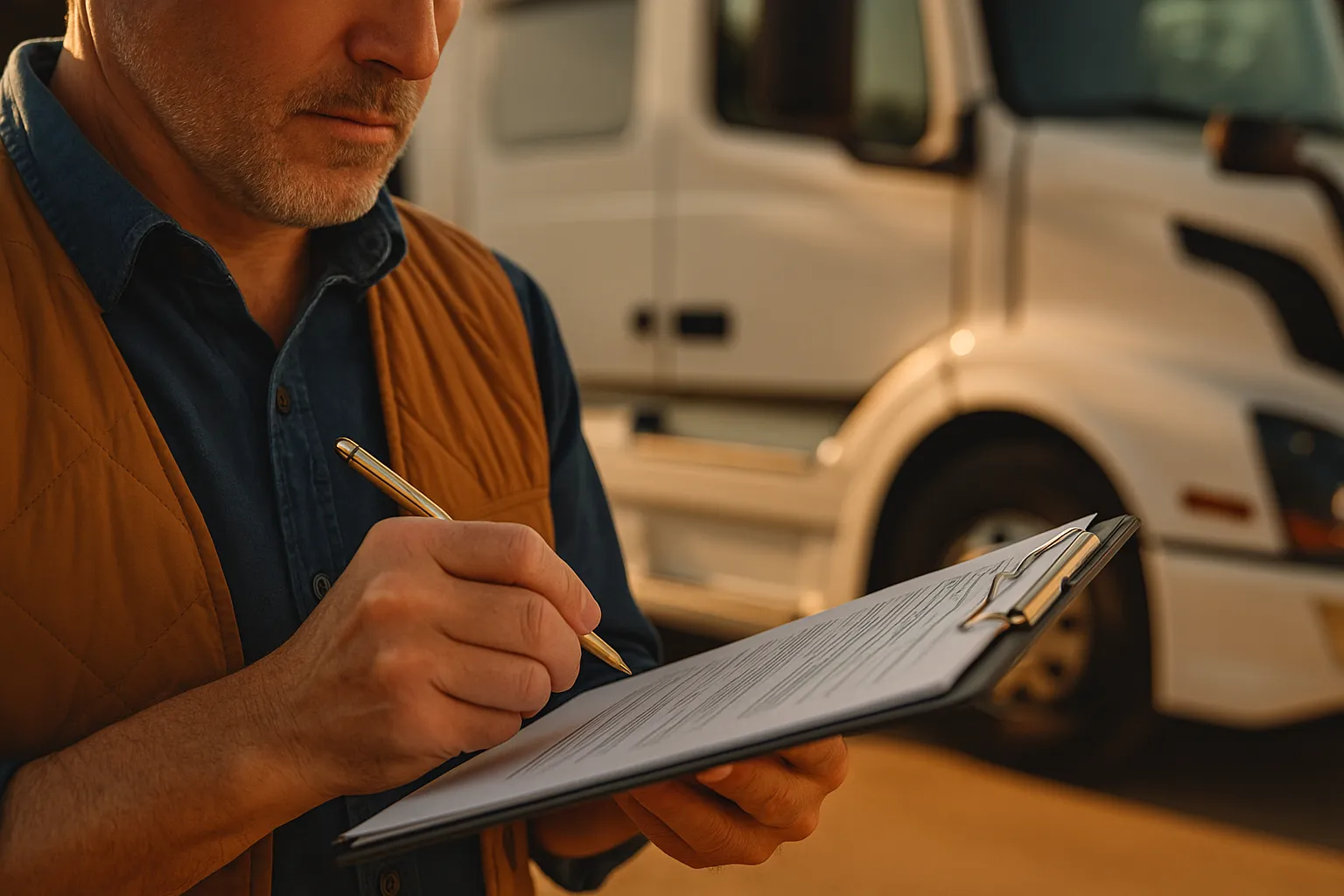 Detail illustration: Commercial Truck Insurance — Types & Costs